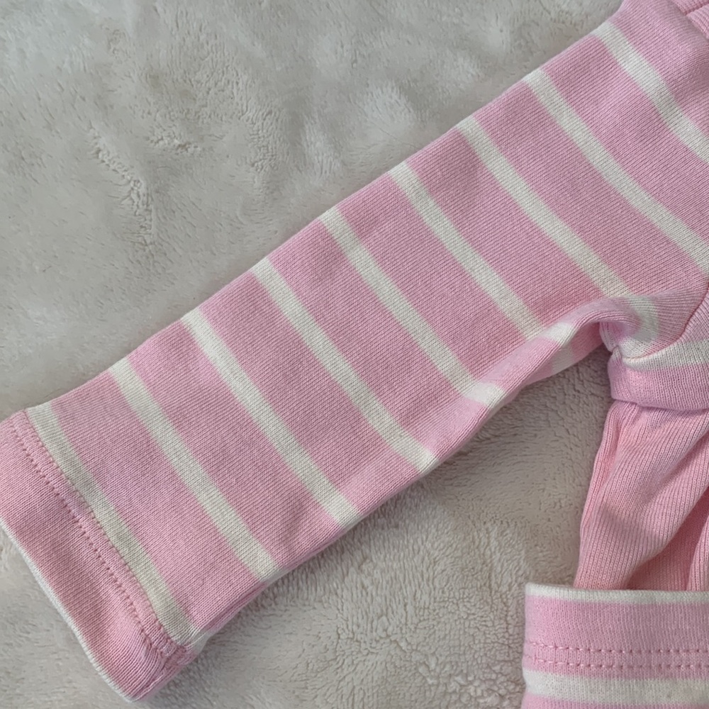 Hanna Andersson 50 Pink & White Dress 0-3M EUC - Picture 6 of 11